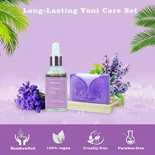 Yoni Wash Yoni Oil Yoni Soap Set, 5.29oz Yoni Soap Bar, 2 * 30ml Feminine Oil, 6.7 fl.oz Feminine Wash yonisayo Au supplements