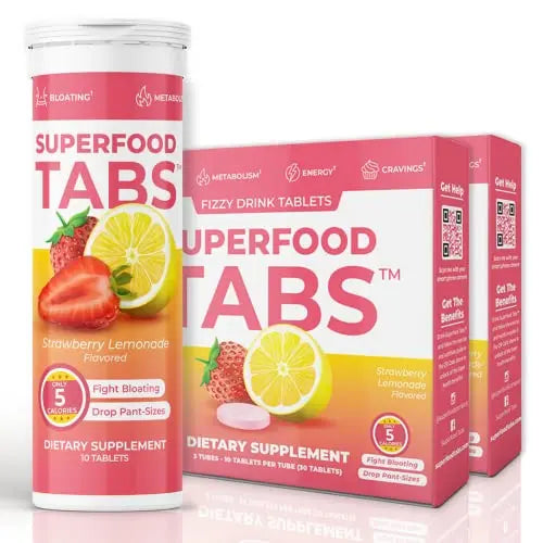 Superfood Tabs Detox Cleanse Drink - Fizzy Nutrition Supplement for Women and Men skinnytabs Au supplements