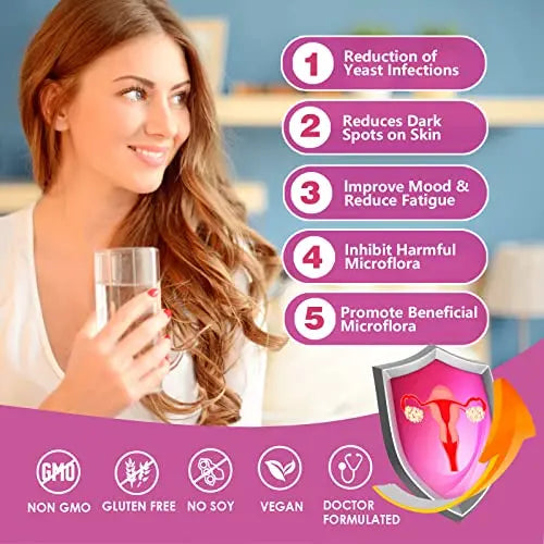 OMOGS Women's Probiotic,120-Billion-CFUs, 18 Strains, with 3 Prebiotics and Cranberry OMOGS Au supplements