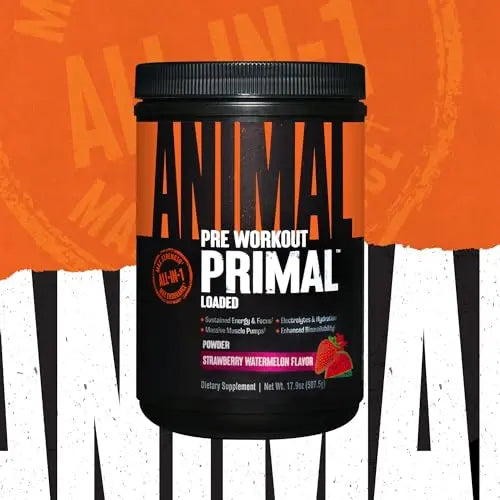Animal Primal Muscle Hydration + Preworkout Powder – Contains Beta Alanine, 3DPump Animal Au supplements