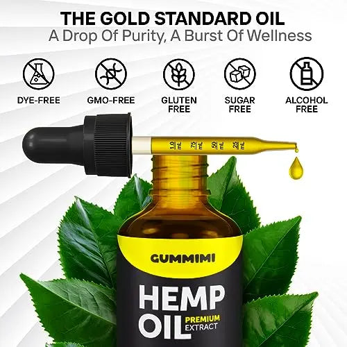 GummiMi Оrganic Hеmp Oil 10 000 000 mg - Natural Drops - Rich in Vitamins B, C, E GummiMi Au supplements
