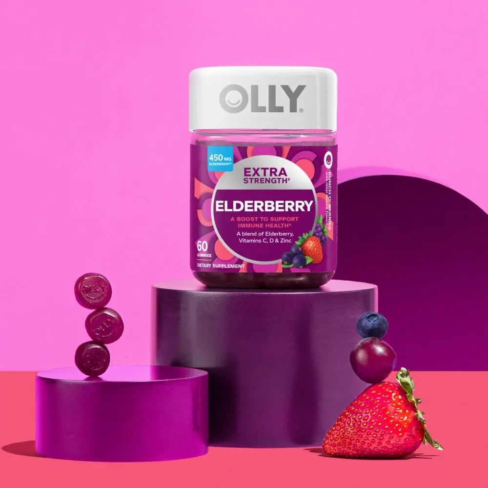 OLLY Extra Strength Elderberry Gummies, Immune Support, 450mg Elderberry, Vitamin C OLLY Au supplements