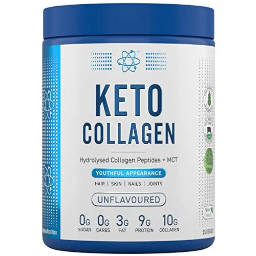 Applied Nutrition Keto Protein Powder, Hydrolysed Collagen Peptides + MCT Healthy Fats & Skin, Ketogenic & Paleo Diet Applied Nutrition Au supplements