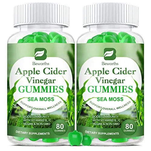 B BEWORTHS Apple Cider Vinegar & Sea Moss Gummies, Organic ACV Gummies B BEWORTHS Au supplements