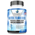 Biotin 20,000mcg with Keratin, Organic Coconut and Zinc, Hair Growth Supplements, Biotin American Standard Supplements Au supplements