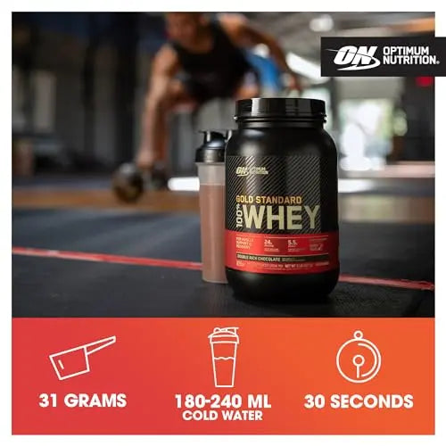 Optimum Nutrition Gold Standard Whey Protein, Muscle Building Powder with Naturally Occurring Optimum Nutrition Au supplements