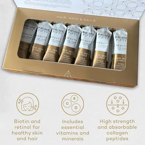 Prime Fifty Liquid Collagen 5,000mg, 14 x 15ml Sachets – Passion Fruit Flavour FutureYou Cambridge Au supplements
