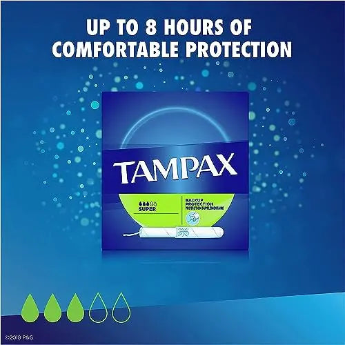 Tampax Tampons, Super Absorbency, Cardboard Applicator, Leakgaurd Skirt, Unscented, 20 Count Tampax Au supplements