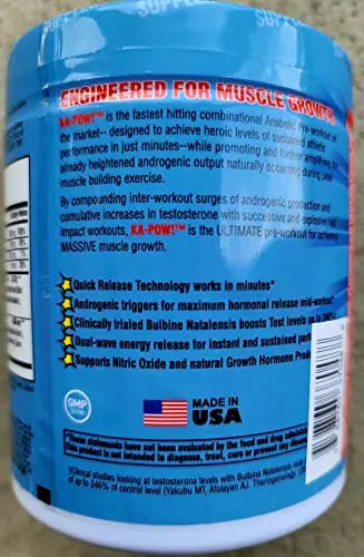 PREWORKOUT TESTOSTERONE BOOSTER - KA-POW! The Fastest Hitting ANABOLIC PRE HERO SUPPLEMENTS Au supplements