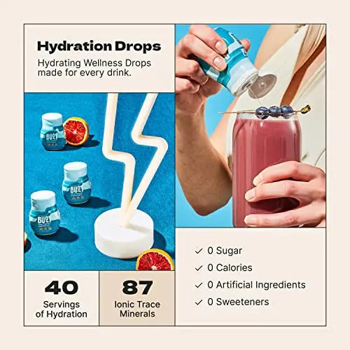 Buoy Electrolyte Drops | 120 Servings | No Sugar, No Sweeteners | Dietitian Recommended Buoy Au supplements