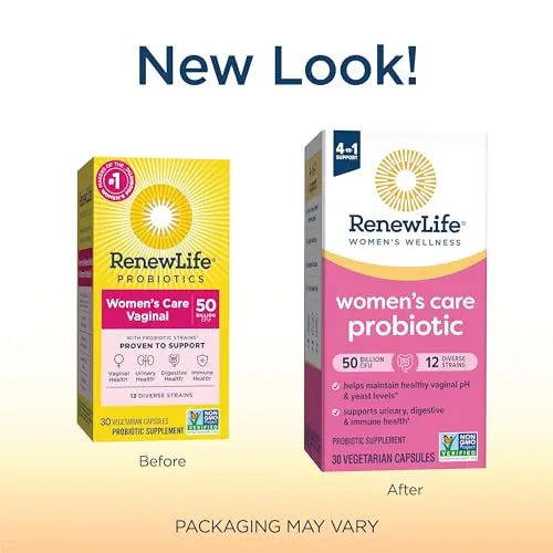 Renew Life Women's Probiotic Capsules, 50 Billion CFU Guaranteed, Supports Vaginal, Urinary Renew Life Au supplements