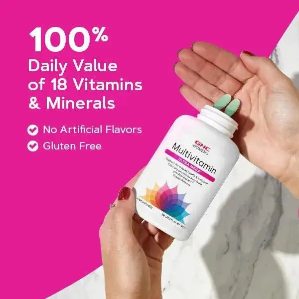 GNC Women’s Ultra Mega Multivitamin Caplets, Clinically Proven to Feel Better, Immune Support, Vitamin A, B, C, D GNC Au supplements