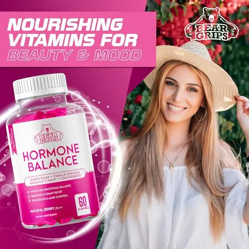 Hormone Balance for Women - PMS Relief Gummies and Bloating Relief for Women Bear Grips Au supplements