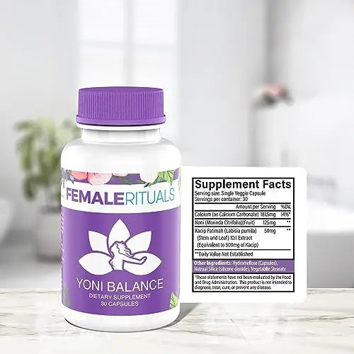 FEMALE RITUALS Yoni Balance Vaginal Tightening Pills 30 Pack - Vaginal Rejuvenation & Vagina Moisturizer FEMALE RITUALS Au supplements