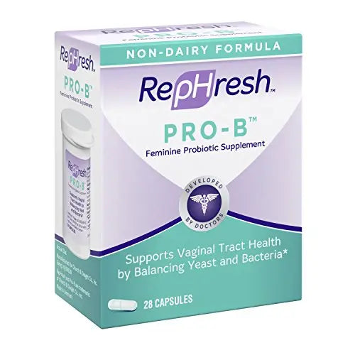 NEW RepHresh Pro-B Feminine Probiotic Supplement Non- Dairy Formula/Vegetarian Capsule, 28ct Rephresh Au supplements