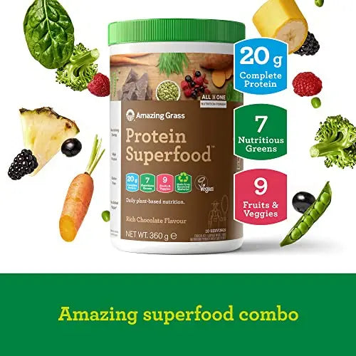 Amazing Grass Protein Superfood, Organic Vegan Protein Powder with Fruit and Vegetables Amazing Grass Au supplements