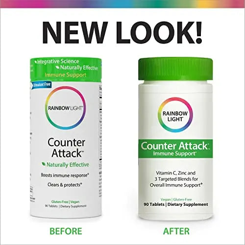 Rainbow Light Counter Attack Immune Support, Dietary Supplement Provides Immune Rainbow Light Au supplements