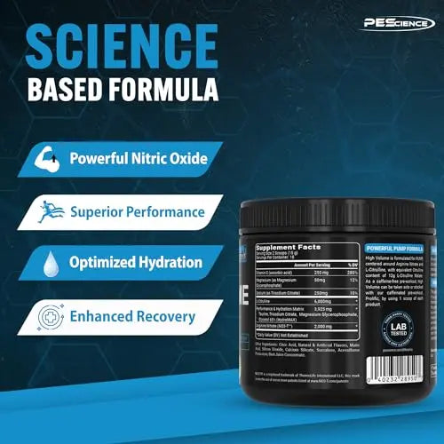 PEScience High Volume Nitric Oxide Booster Pump Pre Workout Powder, Sour Peach Candy PEScience Au supplements