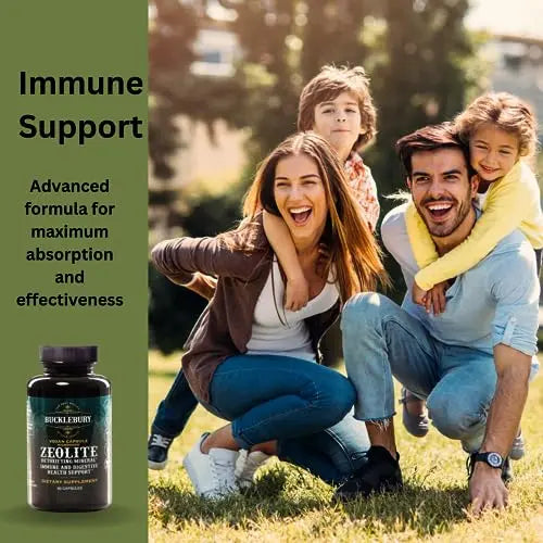 BUCKLEBURY Zeolite Micronized Smart Mineral Capsules - Supports Detox, Immune BUCKLEBURY Au supplements
