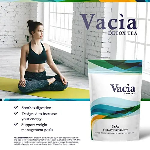 Tava Vacia Detox Tea Supplement, Boosts Energy, Supports Joint Mobility and Immune System TAVA Au supplements