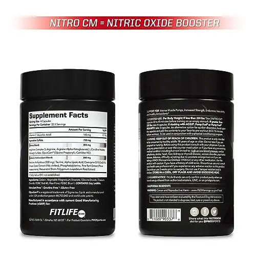 PMD Sports Nitro cm - Nitric Oxide with Agmatine Pre Workout Supplement - Muscle PMD Au supplements