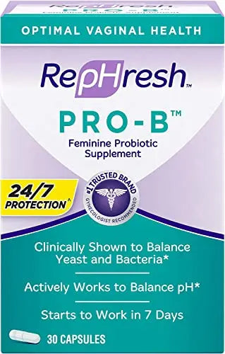 RepHresh Pro-B Probiotic Feminine Supplement (.60 Count) Rephresh Au supplements