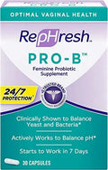 RepHresh Pro-B Probiotic Feminine Supplement - 30 ea (Pack of 2) Rephresh Au supplements