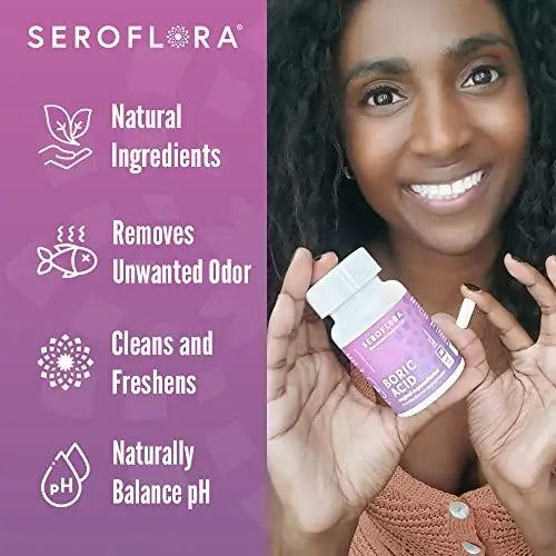 Boric Acid Vaginal Suppositories (28ct) with Disposable Vaginal Suppository Applicators (14ct) Seroflora Au supplements