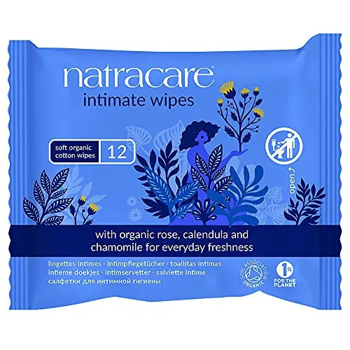 NATRACARE Wipes,Intimate,Cotton, 12 CT (Pack of 6) NATRACARE Au supplements