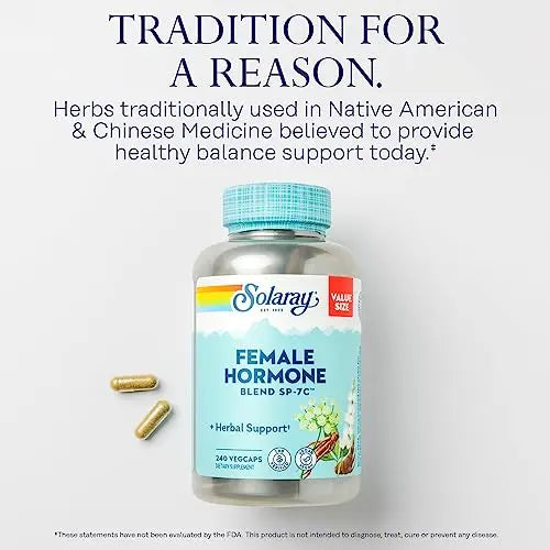 Solaray Female Hormone Blend SP-7C, Herbal Support Hormonal Balance for Women SOLARAY Au supplements
