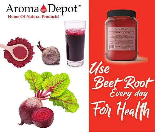 Beet Root Powder 8 oz. by Aroma Depot Raw & Non-GMO I Vegan & Gluten Free I Nitric Aroma Depot Au supplements