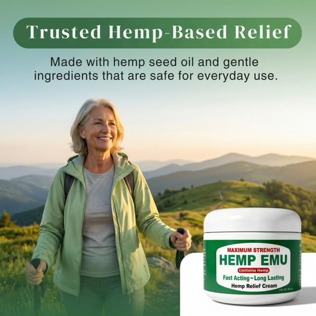Hemp Emu Hemp Cream – 4oz Cream Hemp Emu Au supplements