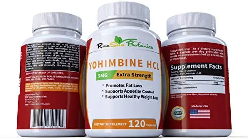 RaeSun Botanics Yohimbine HCL Bark Extract Extra Strength Supplement 5mg x 120ct RaeSun Botanics Au supplements