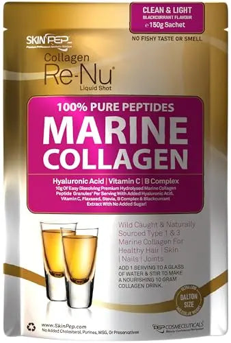 SkinPep® Collagen Re-Nu Liquid Shot Sachet 15-30 Day Supply - The Anti-Ageing Daily Collagen Drink Mix SkinPep Au supplements