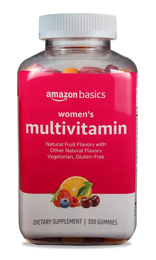 Amazon Basics Women's Multivitamin, Mixed Berry Flavor, Vegetarian & Gluten-Free, 300 Gummies Amazon Basics Au supplements