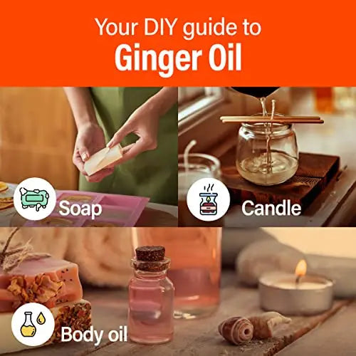 H’ana Pure Ginger Oil for Belly Fat & Pain - 100% Natural Therapeutic Grade Ginger Essentia H'ana Au supplements