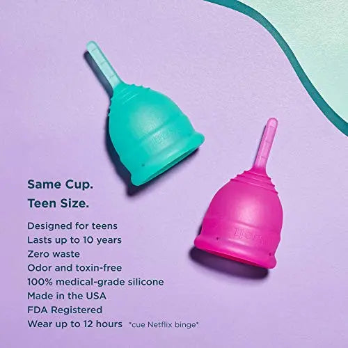 Saalt Teen Menstrual Cup - Best Sensitive Reusable Cup - Wear for 12 Hours - Tampon and Pad Alternative saalt Au supplements