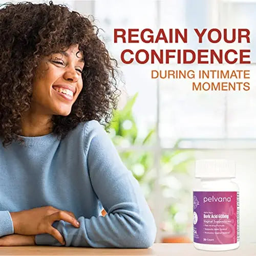Pelvana Boric Acid Suppositories for Women 30 - for Vaginal pH Balance, Odor Control, Itching, & Discharge Pelvana Au supplements