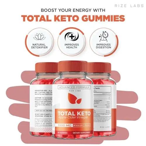 (3 Pack) Total Keto Gummies, Total Keto for Advanced Weight Loss, Total Keto Supplement rize labs Au supplements