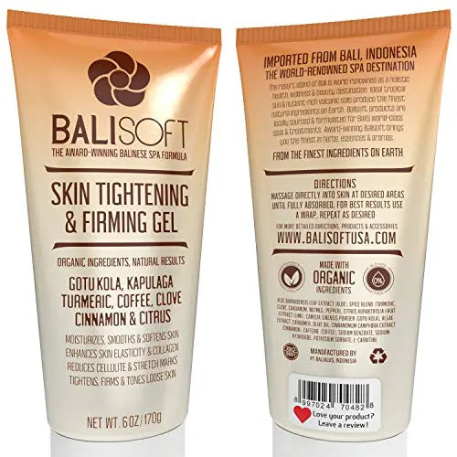 BALISOFT Organic Skin Tightening & Firming Gel. Full Body Slimming, Toning, Anti-Aging BALISOFT Au supplements