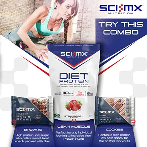 SCI-MX Diet Protein, High Protein, Low Sugar, Low Fat Lean Protein Formula Powder with Added CLA SCI-MX Au supplements