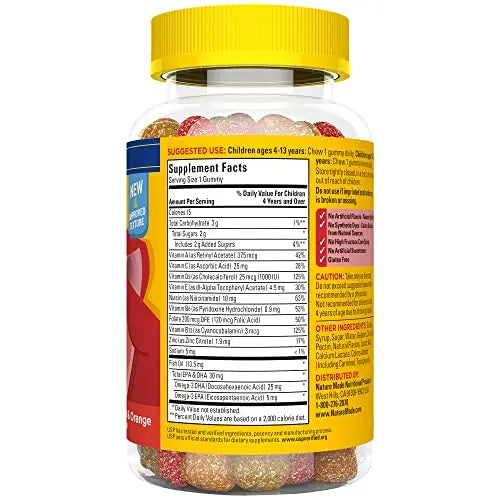 Nature Made Kids First Multivitamin with Omega-3, Kids Gummy Multivitamins with Vitamins and Minerals for Nutritional Support, 70 Gummies Nature Made Au supplements