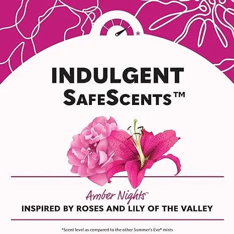 Summer's Eve Refresher Mist, Feminine Spray Reduces Odor, Amber Nights, Body Spray for Women Summer's Eve Au supplements