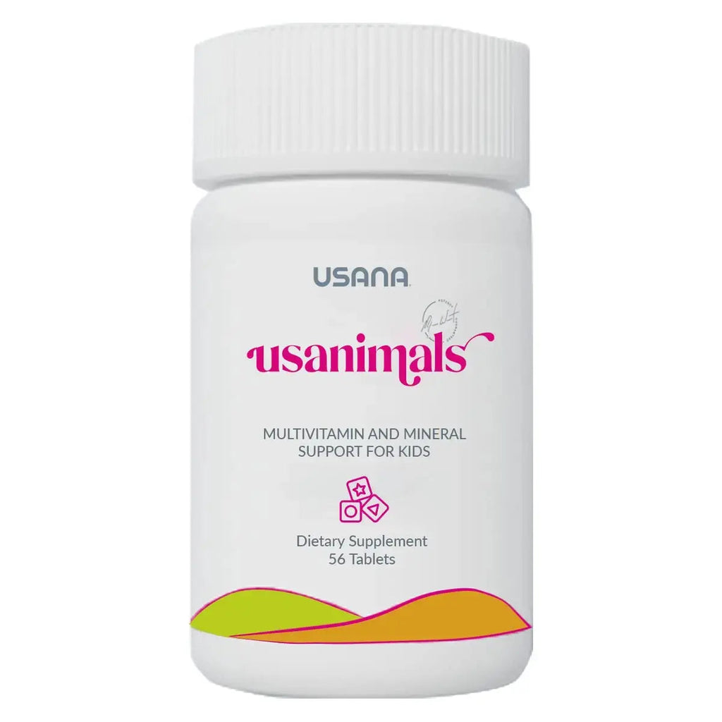 USANA Usanimals Multivitamin for Kids - Daily Chewable Tablets with Vitamins A, C, D, E, B6, B12, Zinc, Iron - Supports Immune, Bone & Brain Health USANA Au supplements