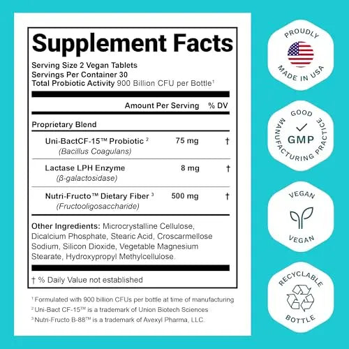 Probiotics for Women and Men - with Natural Lactase Enzyme and Prebiotic Nutrition Essentials Au supplements