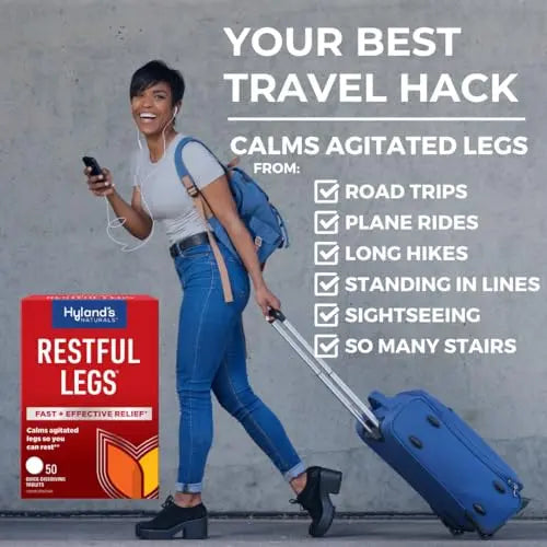 Hyland's Naturals Restful Legs Tablets, Natural Itching, Crawling, Tingling & Leg Jerk Relief, Quick Dissolving Hyland's Au supplements
