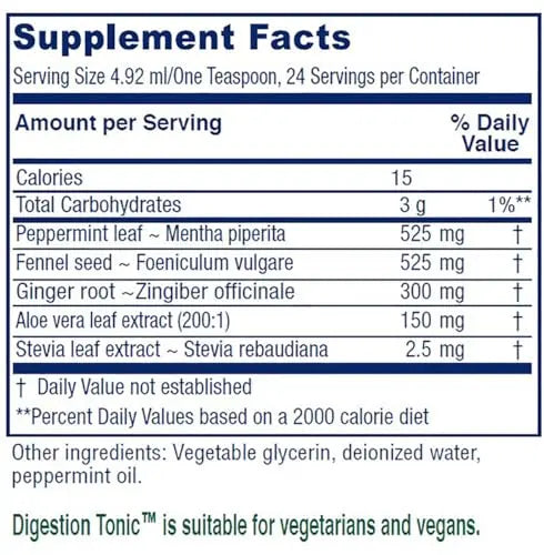Vitanica Digestion Tonic, Gas and Bloating Relief Supplement, Organic, Improve Digestive Vitanica Au supplements