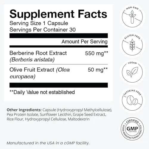 humanN SuperBerine – High Absorbency, Concentrated Dose Formula with Clinically humanN Au supplements