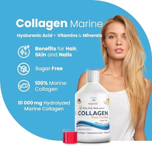 Swedish Nutra Liquid Marine Collagen - Sugar Free Berry Flavour | Minimize Fine Lines, Wrinkles & Improve Skin Elasticity Swedish Nutra Au supplements