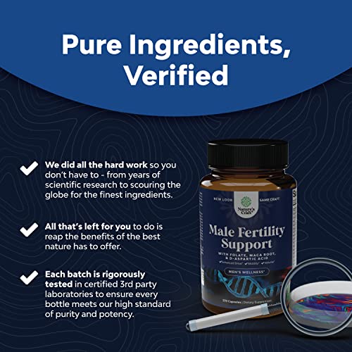 Prenatal Multivitamin Male Fertility Supplement - Mens Fertility Supplement with L-Arginine D-Aspartic Acid and Maca Root Prenatal Vitamins for Enhanced Motility Volume Potency and Fertility Support Natures Craft Au supplements